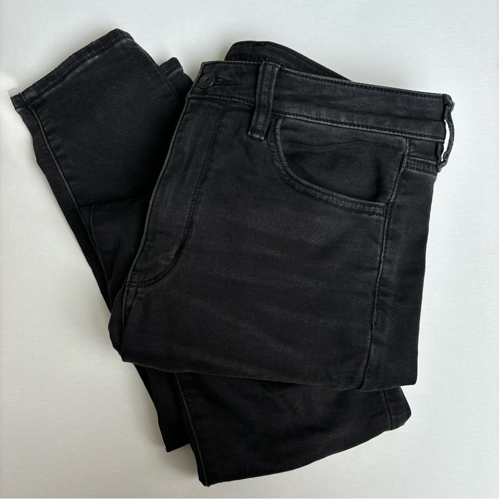 American Eagle Outfitters Women's Black High Rise Jeans - Next Level Stretch
